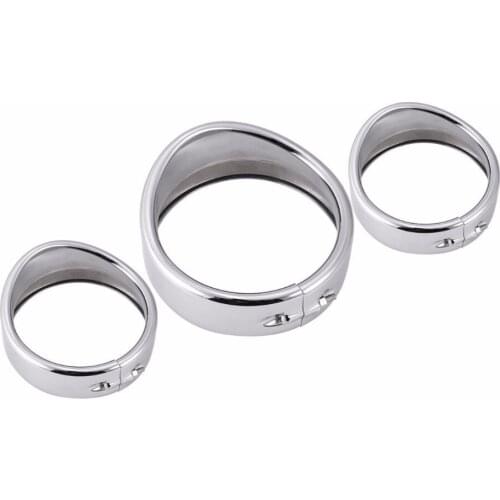 Motorcycle 7inch +4.5inch Visor Style Headlight and Auxiliary light Trim Ring For Harley Softail 1994-2013