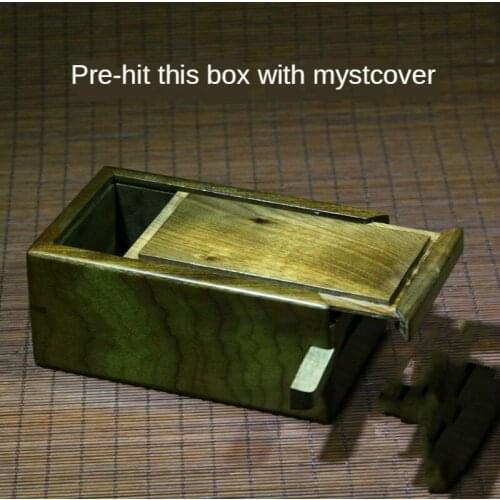 Handmade Chinese-Style Sunken Wood Ebony Burr Puzzle Organ Tenon Box Jewelry Box Wenplay Box Storage Box jewelry organizer