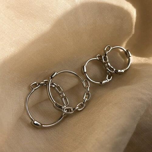 Miuoxion Wholesale Retro Chain Earrings Fashion Personality Party Punk Jewelry For Women Feature Namour Charm Gift All Seasons