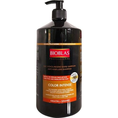 Bioblas Anti-Hair Loss Shampoo for Colored and Highlighted Hair 1000 ml Color Protecting Moisturizing Nourishing