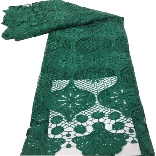 SJ Lace African Lace Fabric 2020 High Quality Lace Milk Lace Fabric Guipure Cord Laces For Nigerian Wedding Party Dress xc3-52