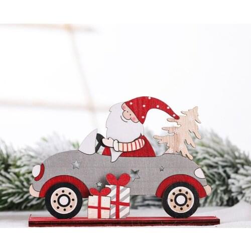 Christmas Tree Decorations Xmas Santa Claus Wooden Ornament Festival Atmosphere Party Decor Gifts Wood Christmas Ornaments