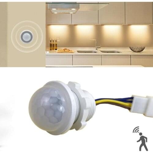 Mini Closet PIR Sensor Detector Smart Switch 110V 220V LED PIR Infrared Motion Sensor Detection Automatic Sensor Light Switch
