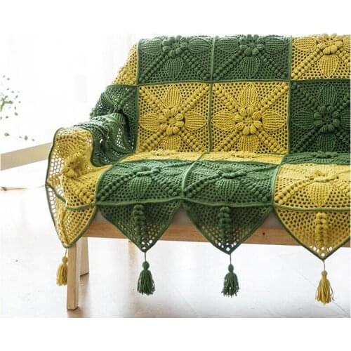 Handmade Original Design Victorian Crochet Blanket Cushion Sofa Chair Decorations DIY Craft home&living Gift