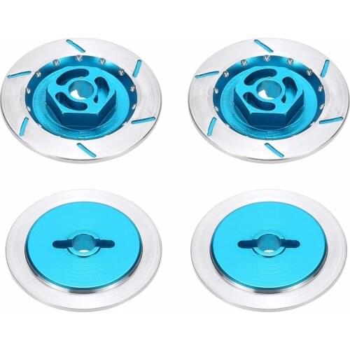 4PCS Aluminum Alloy Brake Disc Wheel Rim Box Metal Hex Adapter 12MM For RC 1/10 Car HSP Fly Fish Buggy Truck 94123 94122 D4 CS