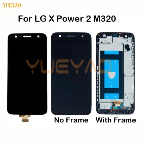 5.5"For LG X power 2 M320 LCD Display Touch Screen Digitizer Assembly with Bezel Frame