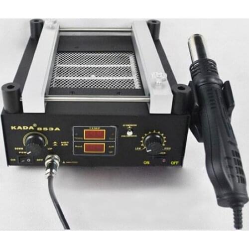 KADA 853A Lead-free BGA Preheating Station Hot Air Gun Double Digital Display 220V
