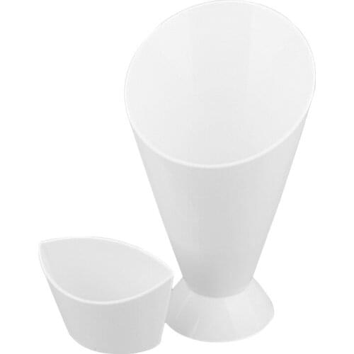 French Fries Cup Salad Bowl Home Kitchen Vegetable Salad Cup Creative Oblique Western 2 In 1 French Fry Cone With Dipping Cup