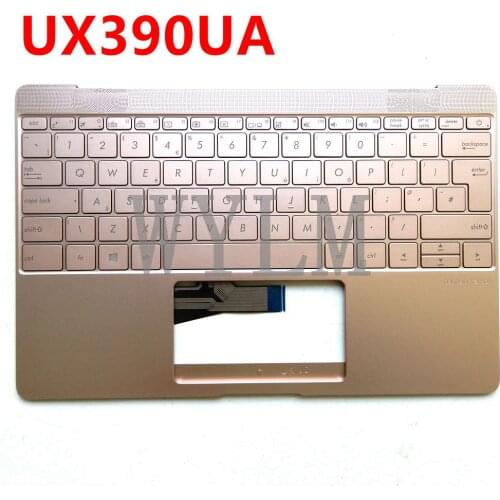 New Palmrest Top Case Assembly upper cover laptop keyboard for Asus ZenBook 3 UX390 UX390UA UX390U Golden with backlit