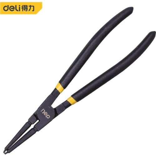 Deli Professional Internal Circlip Pliers External Bend Clamp Point Shaft Snap Ring Bent Nose Repair Hand Tools