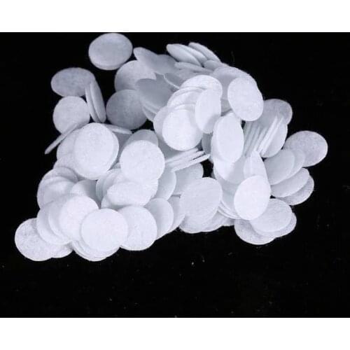 100pcs Beauty Skin Care Machine Filter Non-woven Round Cotton Filter Filtering Pads Replacement for Blackhead Removal 10mm-50mm