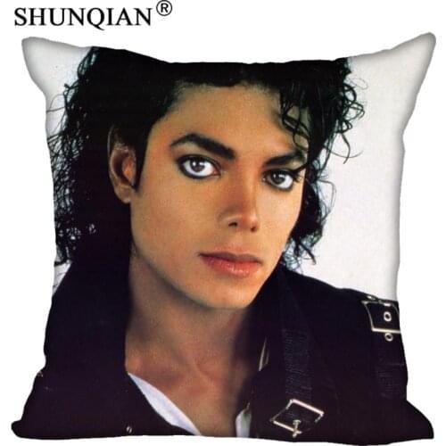 LU Hot Sale Michael Jackson 18x18 inch Cotton pillow Cover Throw Pillow Case (twin sides) Drop Shipping Q#0mnwr