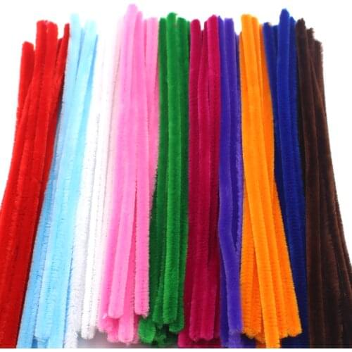 Lucia crafts 8mm Multi color Chenille Stems Pipe Cleaners Party Supplies Handmade Diy Art Craft L0102