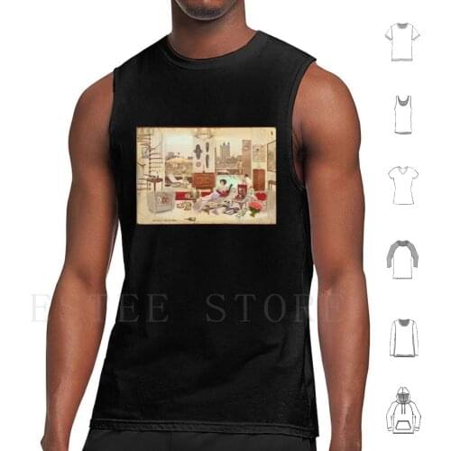 Art Deco Movie Star Tank Tops Vest Sleeveless Art Fame Famous Rich Actress Movie Hollywood City Boys Sexy Money Luxury