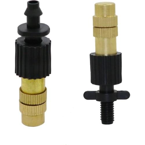 Copper sprayer with 4mm Barb or 6mm thread Agriculture tools Garden irrigation watering Mist cooling system Sprinkler 2 Pcs