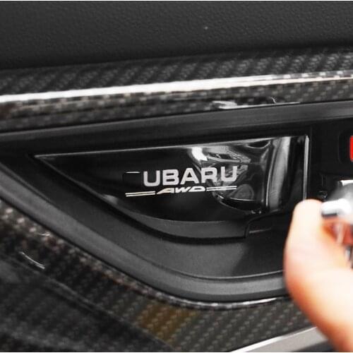 Car interior Door Handle Bowl Cover Patch trim for Subaru Forester 2019 2020 2021 Subaru Xv 2018 2019 2020 Accessories styling