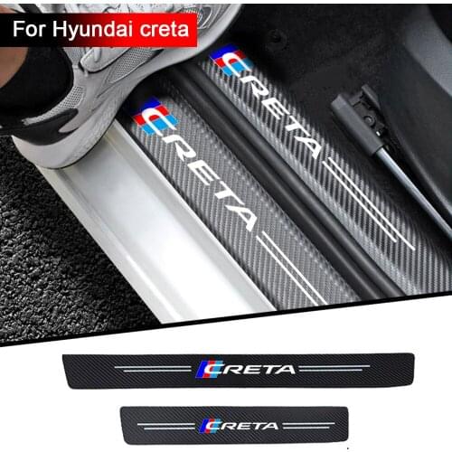 4Pcs Car sticker Interior decoration of the car door For hyundai creta Auto Accessories Car styling