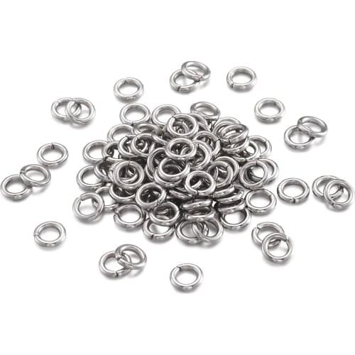 10g 304 Stainless Steel Unsoldered Jump Rings 3/4/5/6/7/8mm Metal Jump Ring 18~22 Gauge Connectors DIY Jewelry Making Supplies
