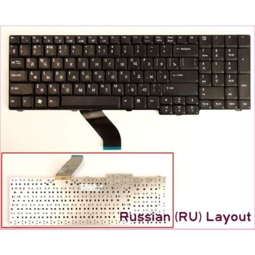 New Keyboard RU Russian Version For Acer Aspire 9920G 7320 7320G 5535 5235 5335 5335Z 5355 5635 Laptop Black