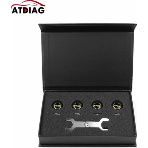 New TPMS Bluetooth 5.0 Tire Pressure Monitor System 4 Internal/External Sensor Works Android/iOS Mobile Phone APP Display