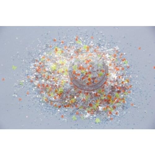 New Arrived Solvent resistant no curly no fade Beautiful glitter mix for DIY resin jewelry crafts