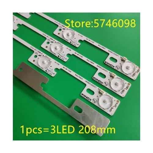 New 3LED 6V 208mm LED backlight strip bar for KONKA LED32F2300NE LED32F2300FX 35017946 35017947 35017948