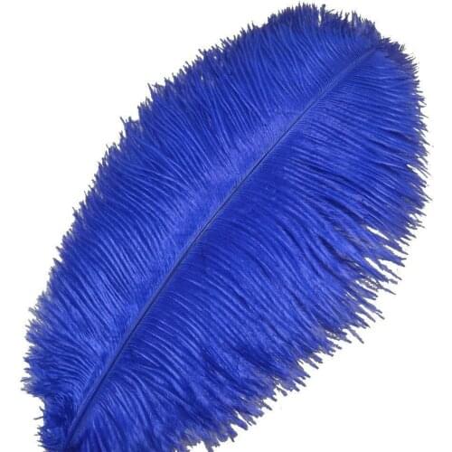 Wholesale Royal Blue Ostrich Feathers 15-75CM 6-30 Inch Carnival Party Wedding Dress Decorations Natural Ostrich Feathers plumes