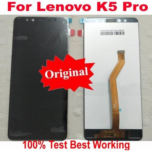 Original Best Working Sensor LCD Display Touch Screen Digitizer Assembly For Lenovo K5 Pro L38041 5.99" Mobile Phone Panel Parts