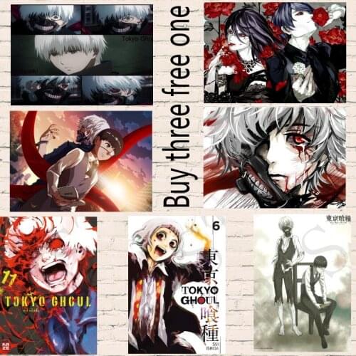 Japanese anime/ Tokyo Ghoul Anime Posters White Coated Paper Prints Clear Image Home Decoration Bar Home Art Brand 29 style