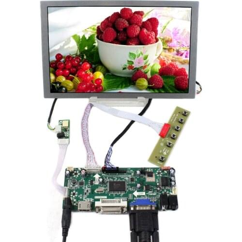 HD MI DVI VGA Audio LCD Controller Board With 9" AA090ME01 800x480 LCD Screen