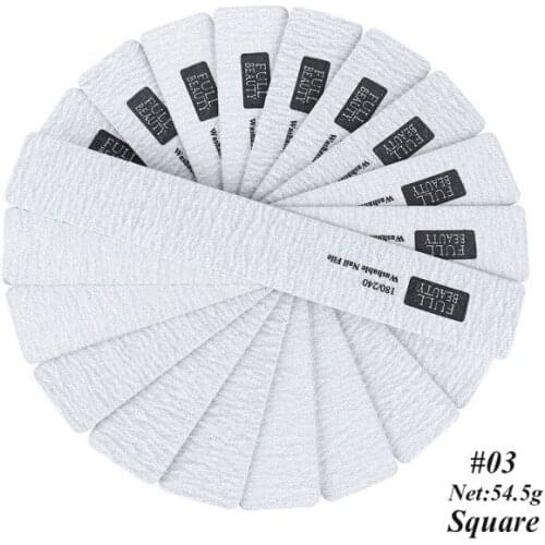 Polished Nail Tools Repair Nail File10pcsnailwithout Deformation Wash