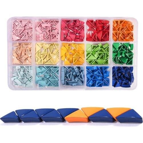 Rainbow triangle enamel tile beads miyuki tila beads myiuki japanese miuki beads beeds for jewelery making braclet kit 2020