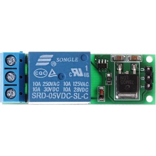 6-24V Flip-Flop Latch Relay Bistable Self-locking Low Pulse Trigger Module