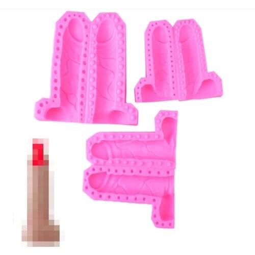 Sexy gangster second child silicone mold funny fun ding ding fondant cake mold diy plaster mold chocolate mold resin mold