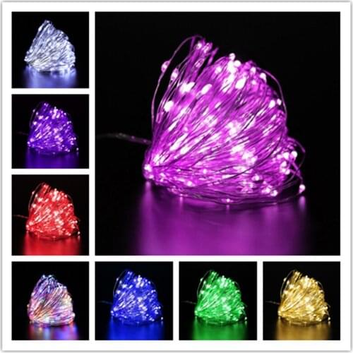 1/2/3/5/10M LED Copper Wire Light String New Year 2022 Gift Box Light String Fairy Garland 2021 Christmas Decorations for Home