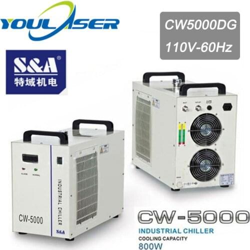 High Quality Teyu Laser Water Chiller S&A CW-5000DG for Co2 Laser Engraving Cutting Machine