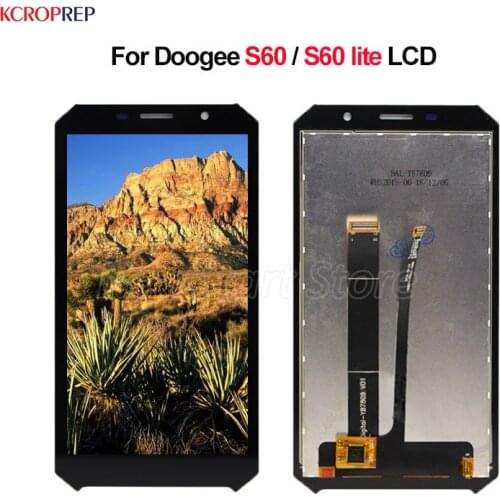 For Doogee S60 LCD Display Touch Screen Digitizer Assembly For Doogee S60 lite lcd Replacement Accessory 100% New 5.0" Black