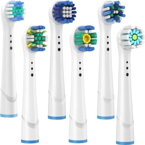16X Replacement Toothbrush Heads for Oral B BraunToothbrush Heads Cross Floss Sensitive Soft