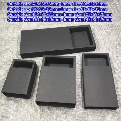 20pcs/Lot DIY Kraft Paper Drawer Boxes For Wedding Cake Candle Packaging Gift Container Push Pull Drawer Boxes Accept Customized