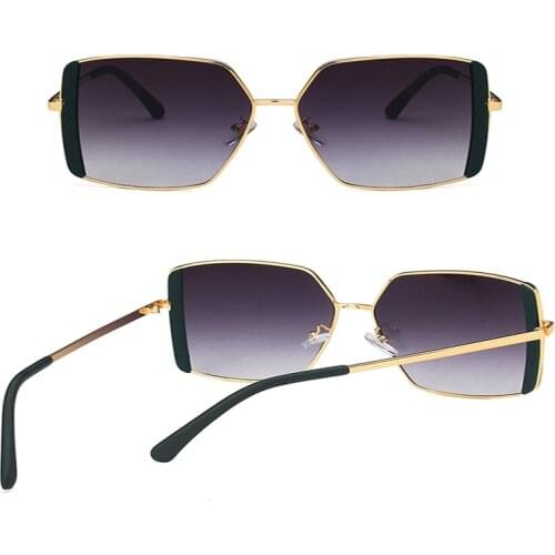 2021 New Fashion Big frame square sunglasses100% UV Protection shading retro ladies street sunglasses