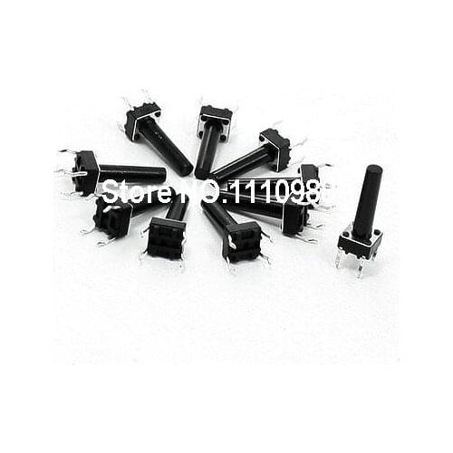 6x6x17mm 4 Terminal DIP PCB Momentary Pushbutton Tactile Tact Switch
