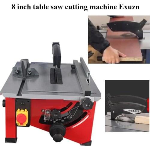 8 inch table saw cutting machine 45 angle small chainsaw woodworking machinery sawing wood power tools
