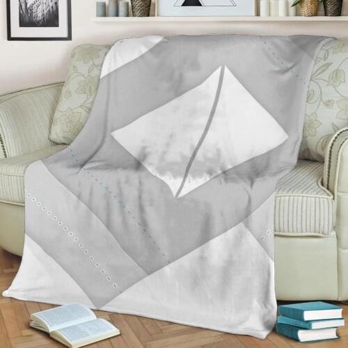 Abstract Geo 3D Printed Velvet Plush Throw Fleece Blanket Bedspread Sherpa Blanket Home Decora