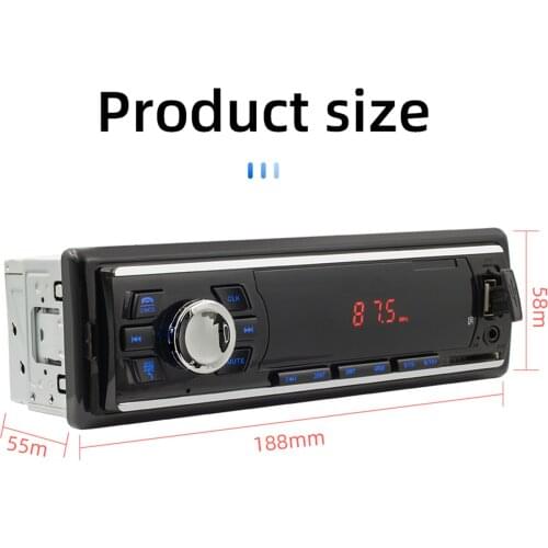 Car MP3 Player FM Radio High Performance with Remote Control Receiver Multimedia 12V