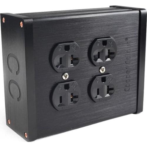 CopperColour CC EX126HE HiFI Power Socket 4 row inserts US plug Audio Outlet