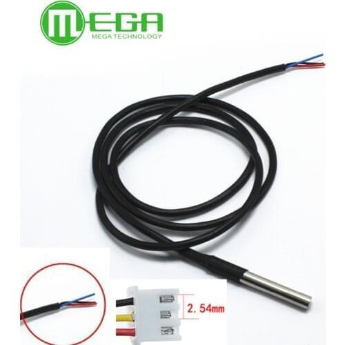 100pcs Stainless steel package Waterproof DS18b20 temperature probe temperature sensor 18B20 1meter