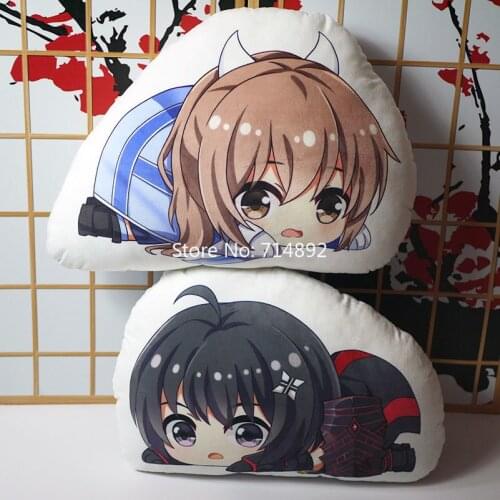 Honjo Kaede Pillow Toy Anime Girl Shari Short Plush Stuffed Doll Double Sided Pillowcase 45cm Cosplay for Gift