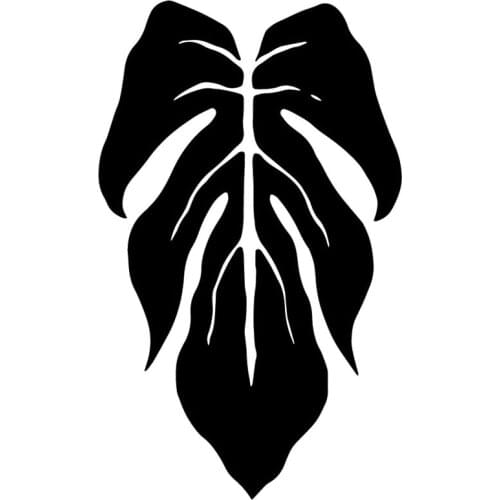 Personality Leaf Pattern Plant Sticker High Quality Car Stickers Decoration Personality PVC Anti-UV Waterproof Decal Black/white