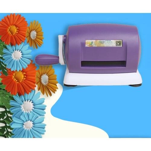 Hand Crank Craft Puncher Cutter Embossing Machine Kids Hole Punch Scrapbooking Tools Paper Cutter DIY Cutting Supplies