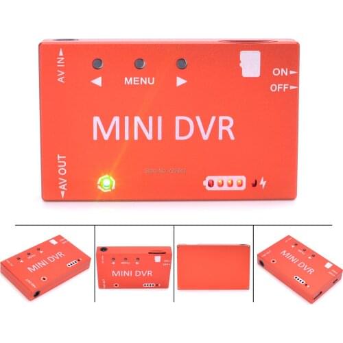 FPV Mini DVR Video Audio Recorder Built-in 3.7V 400mah Battery for FPV RC Multicopters VR Goggle